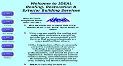 Desktop Screenshot of ideal-roofing.com